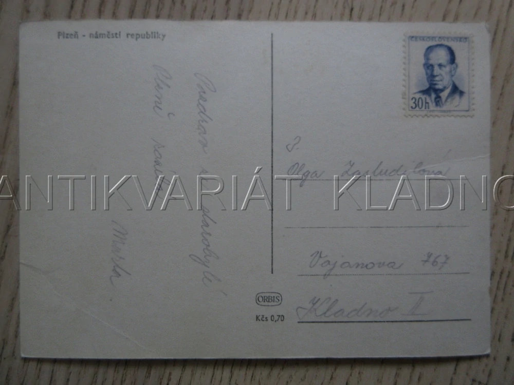 NÁMĚSTÍ REPUBLIKY V PLZNI, OKRES PLZEŇ-MĚSTO, POHLEDNICE 1732