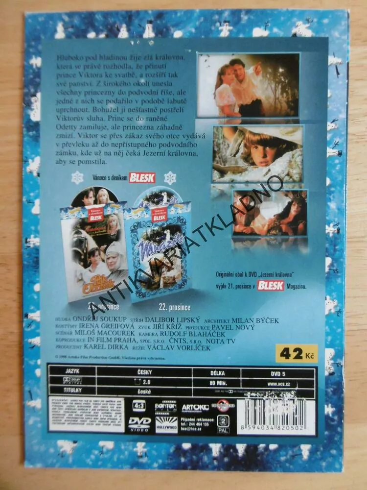 JEZERNÍ KRÁLOVNA, DVD FILM