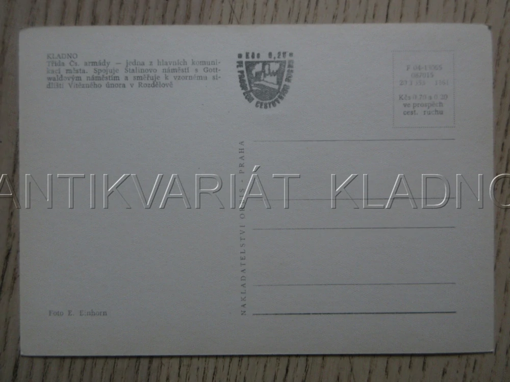 KLADNO, TŘÍDA ČS. ARMÁDY, VETERÁN - AUTOBUS ŠKODA 706?, OKRES KLADNO, POHLEDNICE 1751