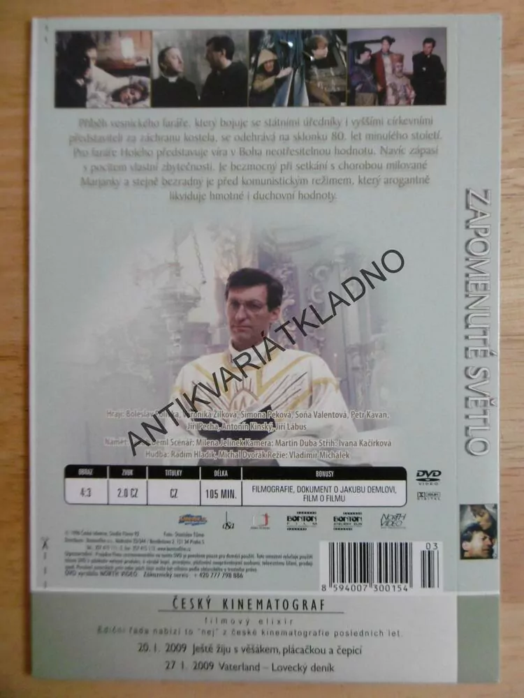ZAPOMENUTÉ SVĚTLO, DVD FILM
