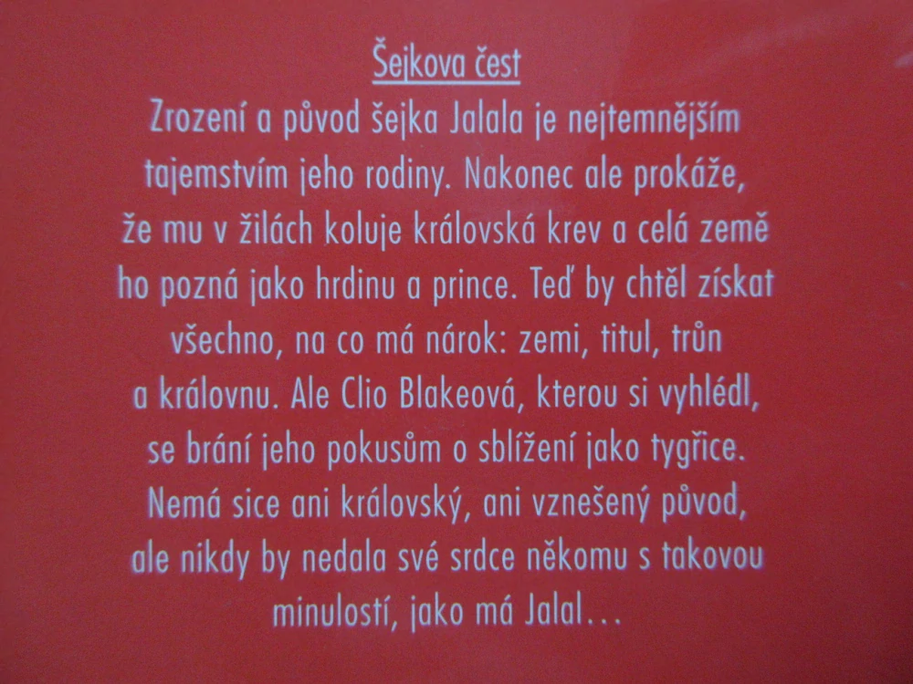 ŠEJKOVA ČEST, ALEXANDRA SELLERSOVÁ, **an