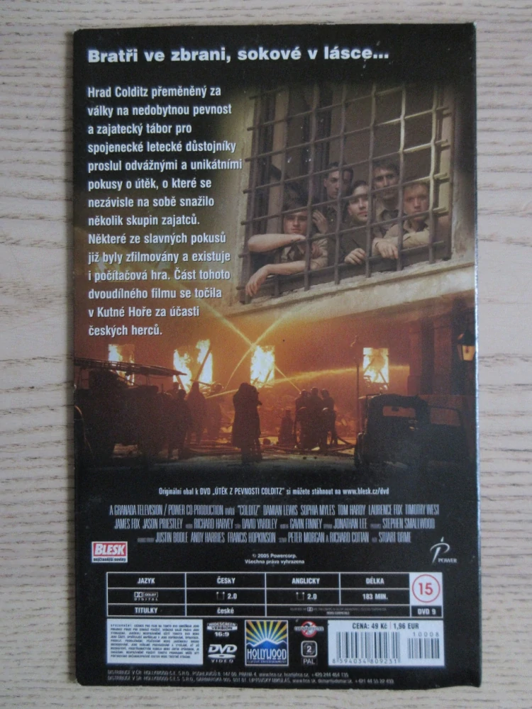 ÚTĚK Z VĚZNICE, P. KŘÍŽ, J. PRIESTLEY, DVD FILM VÁLKA