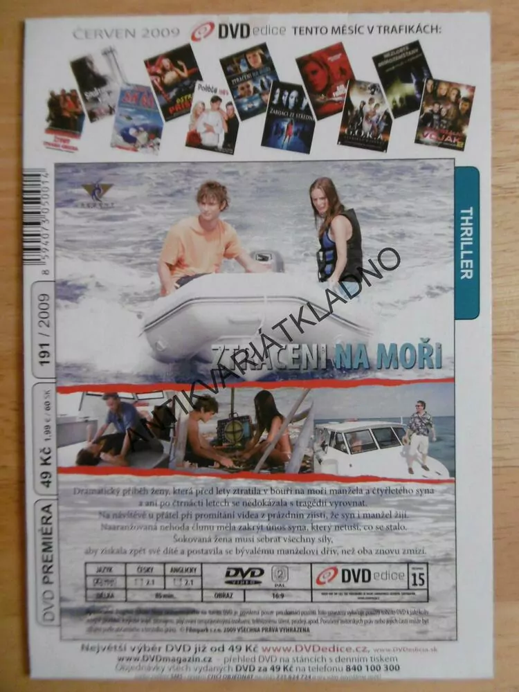 ZTRACENI NA MOŘI, DVD FILM
