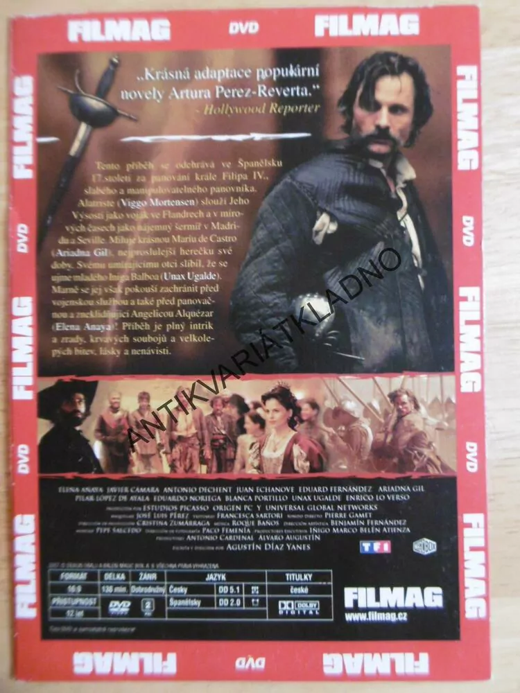KAPITÁN ALATRISTE, DVD FILM