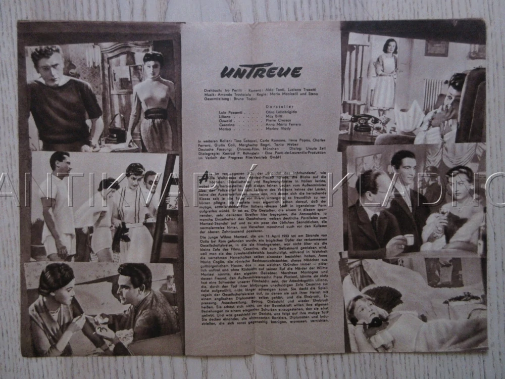 NEVĚRNICE, G. LOLLOBRIGIDA, BIO PROGRAM ČŠ-2 Č. 5