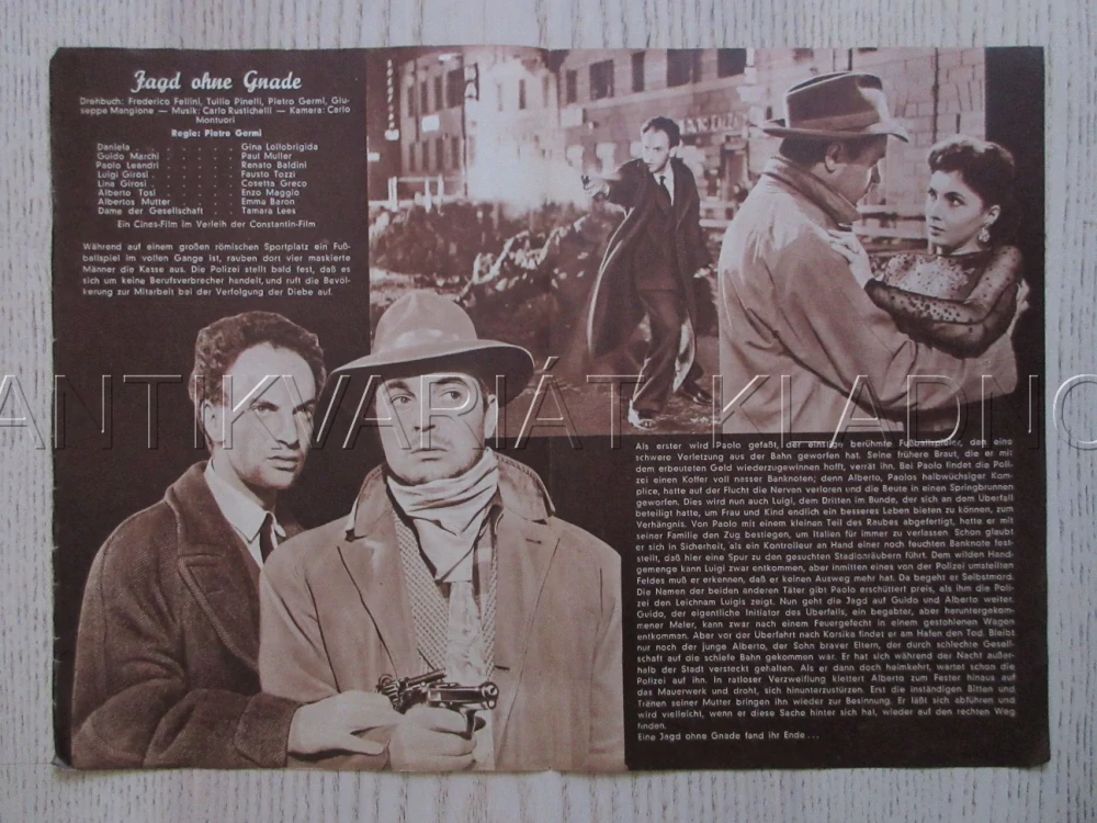 MĚSTO SE BRÁNÍ, G. LOLLOBRIGIDA, 1955, BIO PROGRAM ČŠ-2 Č. 11