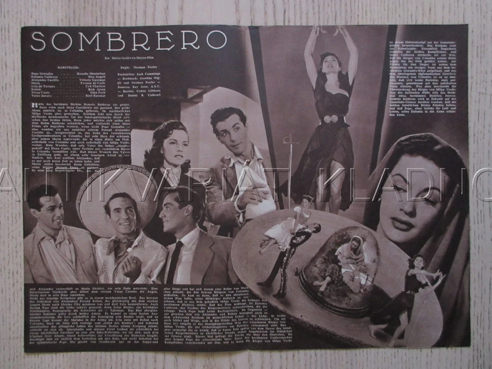 SOMBRERO, V. GASSMAN, Y. DE CARLO, BIO PROGRAM ČŠ-2 Č. 14