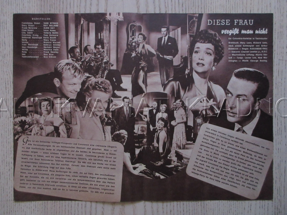 LET'S DO IT AGAIN, DIESE FRAU VERGISST MAN NICHT, R. MILLAND, BIO PROGRAM ČŠ-2 Č. 15