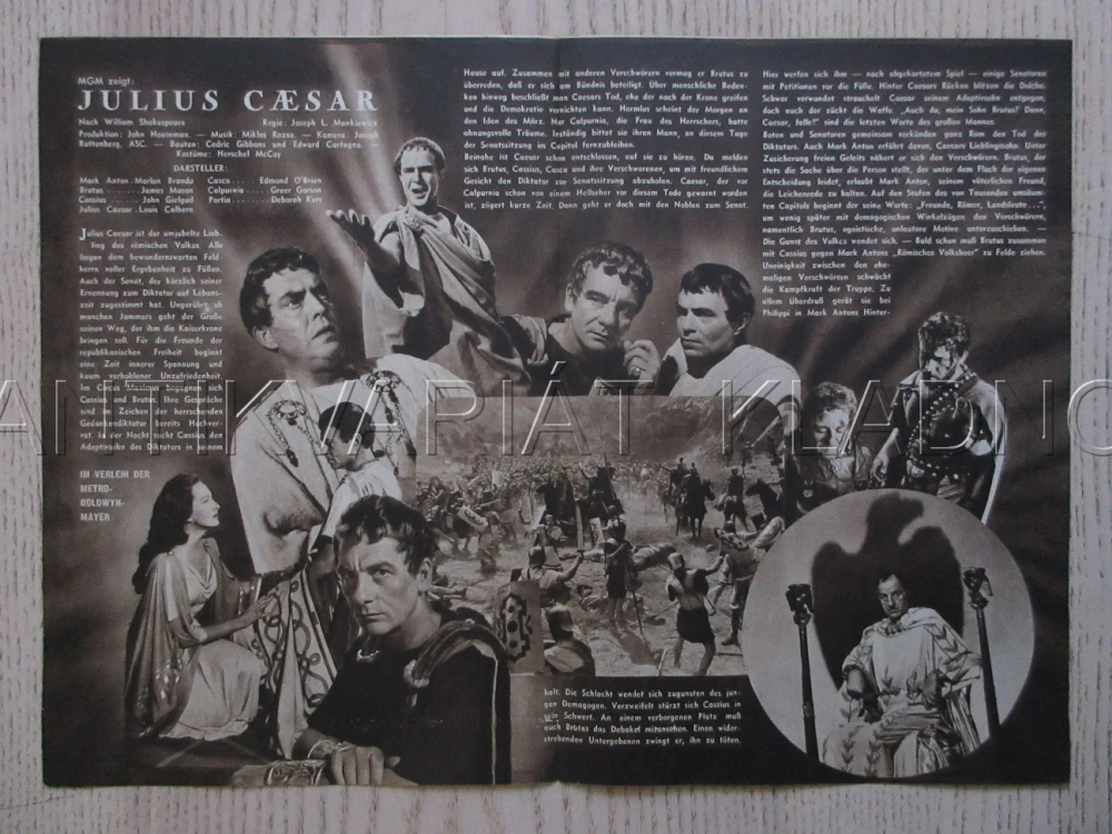 JULIUS CAESAR, M. BRANDO, BIO PROGRAM ČŠ-2 Č. 23