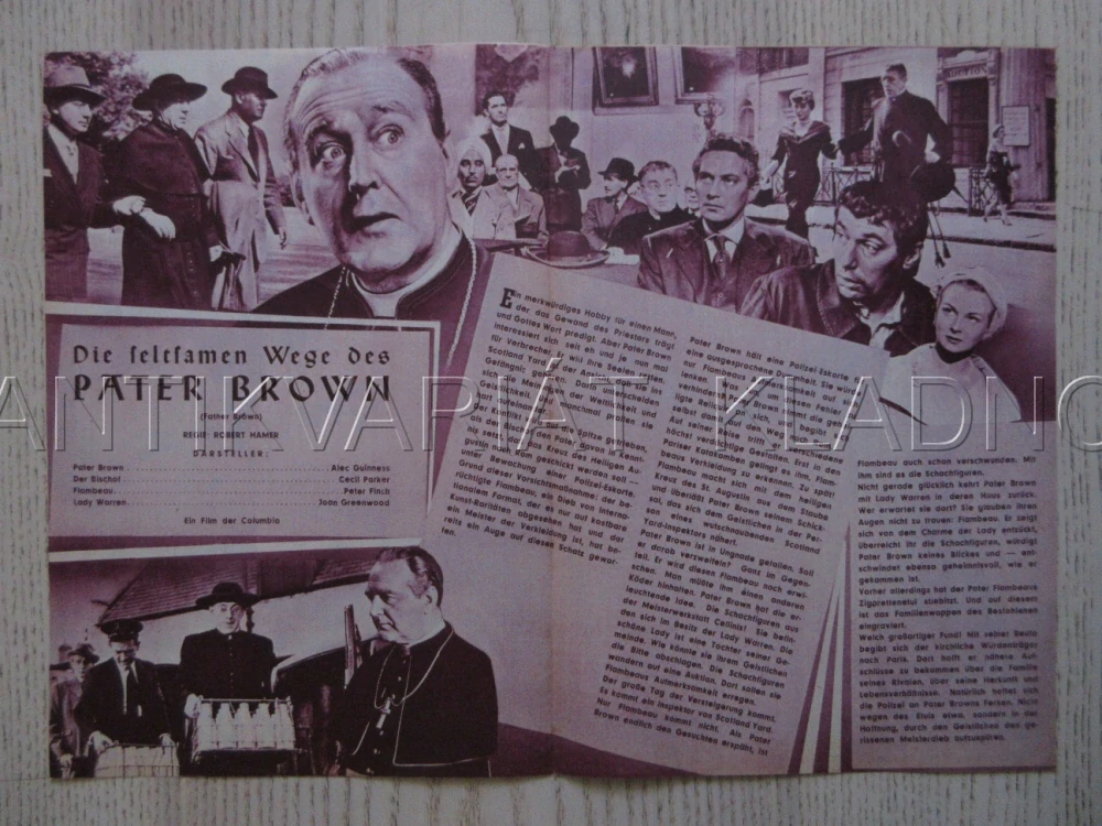 PATER BROWN, A. GUINNESS, BIO PROGRAM ČŠ-2 Č. 24