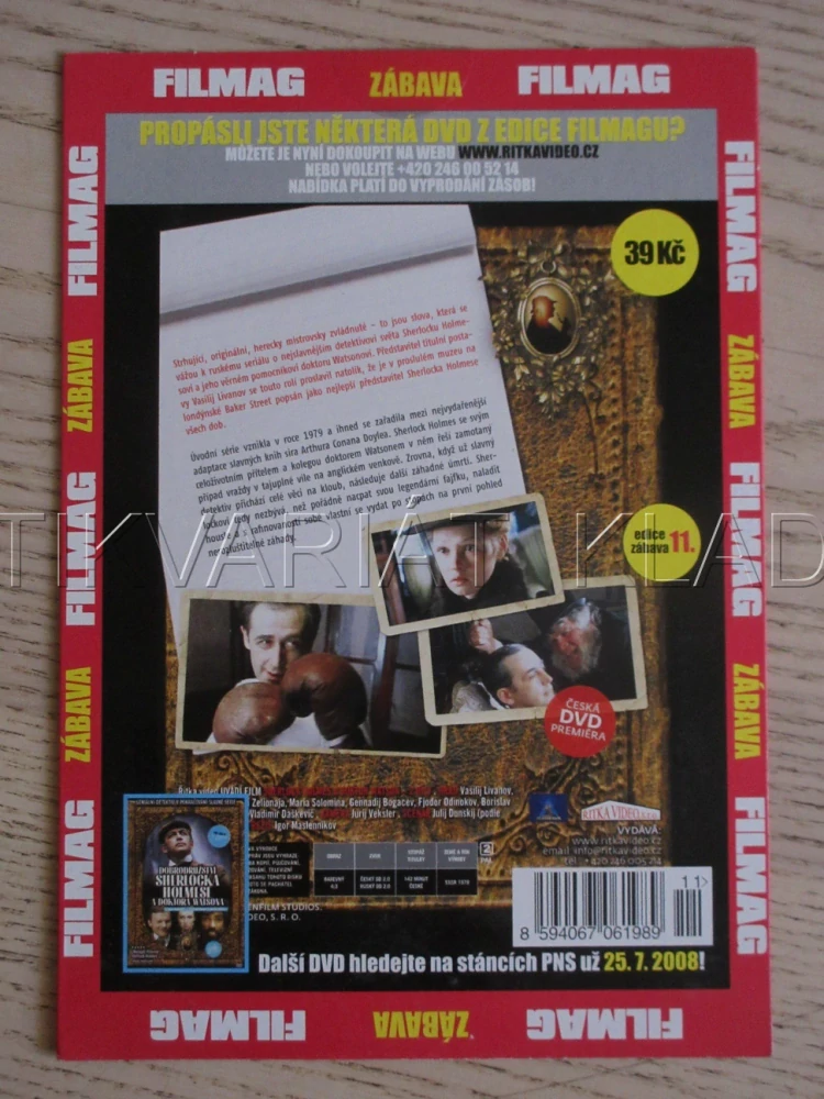 SHERLOCK HOLMES A DOKTOR WATSON, DÍLY 1-2, DVD FILM