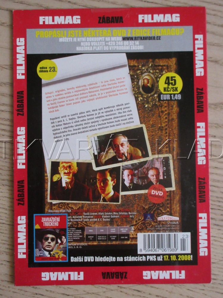 DOBRODRUŽSTVÍ SHERLOCKA HOLMESE A DOKTORA WATSONA, 20. STOLETÍ ZAČÍNÁ, DVD FILM