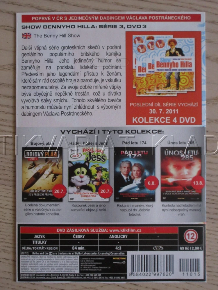SHOW BENNYHO HILLA, SÉRIE 3, DVD 3, DVD FILM