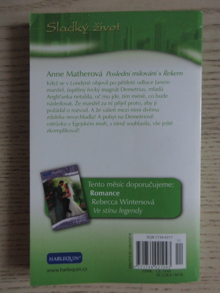 POSLEDNÍ MILOVÁNÍ S ŘEKEM, ANNE MATHEROVÁ, **an