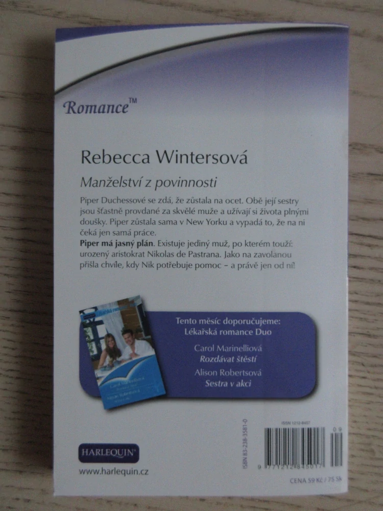 MANŽELSTVÍ Z POVINNOSTI, REBECCA WINTERSOVÁ, **an