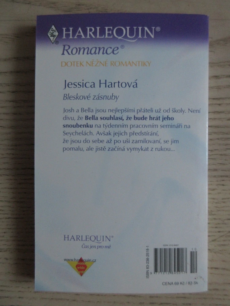 BLESKOVÉ ZÁSNUBY, JESSICA HARTOVÁ, **an