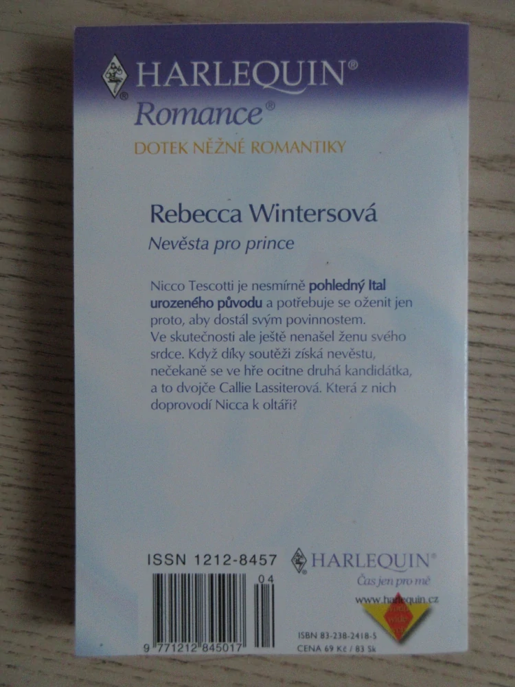 NEVĚSTA PRO PRINCE, REBECCA WINTERSOVÁ, **an