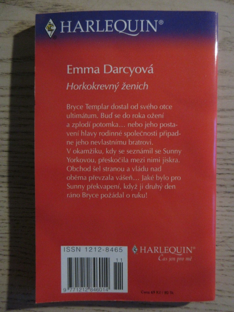 HORKOKREVNÝ ŽENICH, EMMA DARCYOVÁ, **an