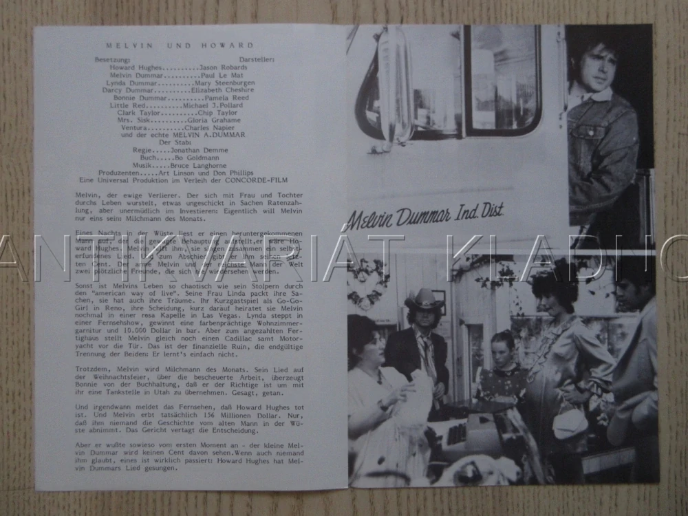 MELVIN A HOWARD, J. ROBARDS, BIO PROGRAM ČŠ-2 Č. 41