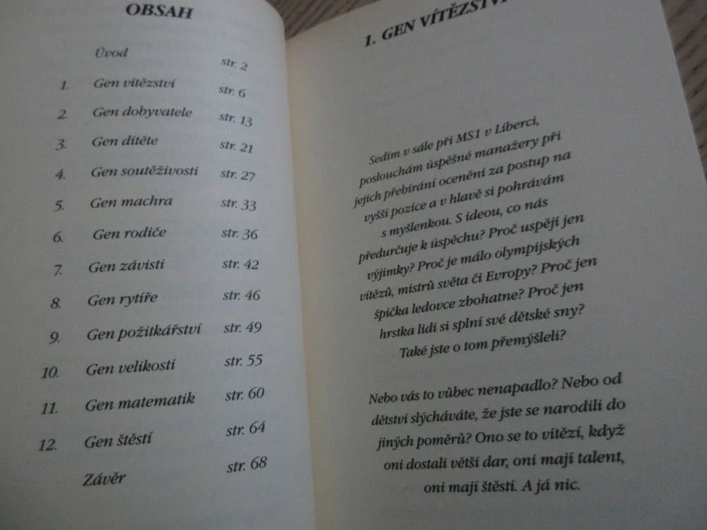 GENY VÍTĚZE, MIROSLAV ZADÁK, **an