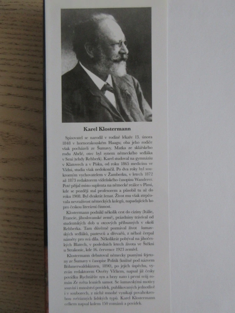 ZMIZELÁ OSADA, KAREL KLOSTERMANN, ŠUMAVA, **an