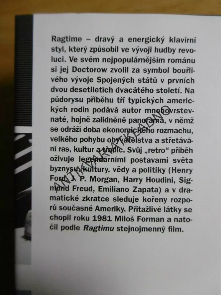 RAGTIME, E.L. DOCTOROW, **an