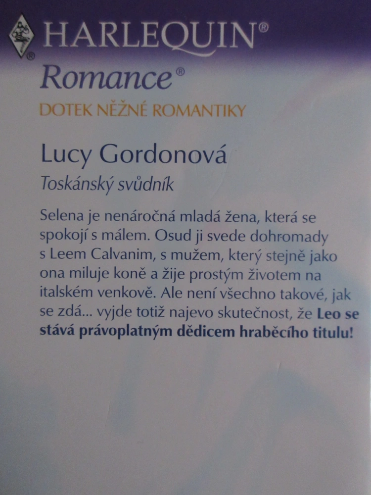 TOSKÁNSKÝ SVŮDNÍK, LUCY GORDONOVÁ, **an