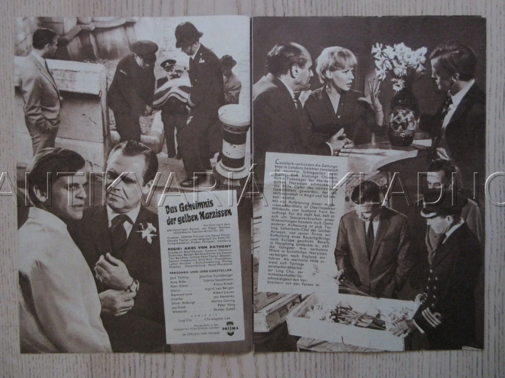 ZÁHADA ŽLUTÉHO NARCISU, K. KINSKI, BIO PROGRAM ČŠ-2 Č. 58
