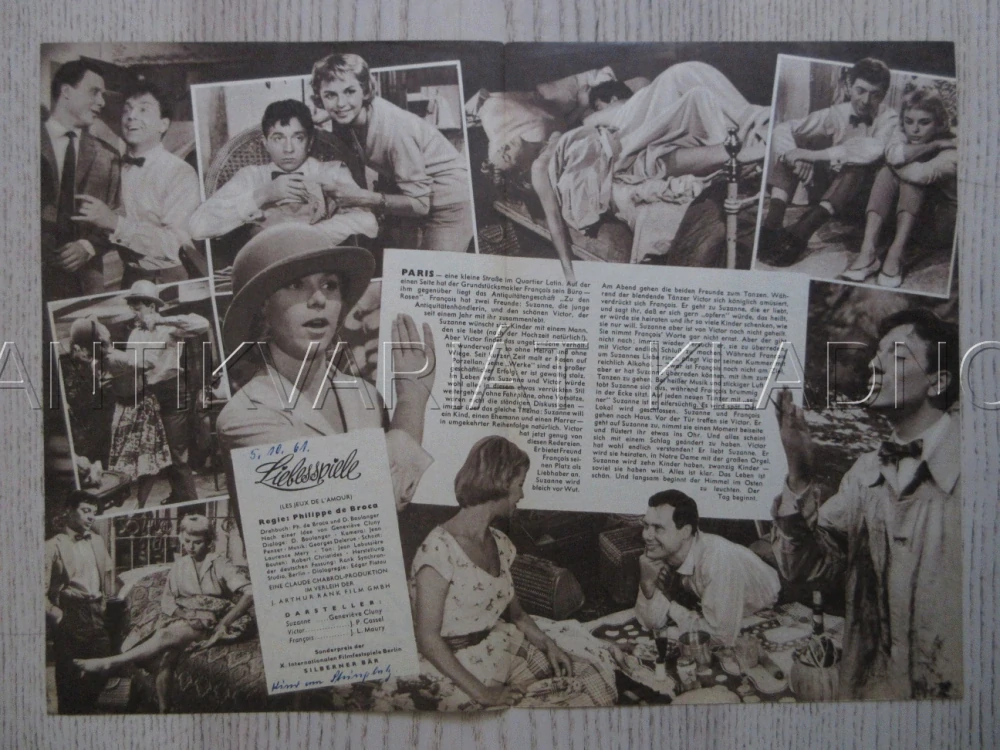 HRY LÁSKY, LES JEUX DE L'AMOUR, J. P. CASSEL, BIO PROGRAM ČŠ-2 Č. 68