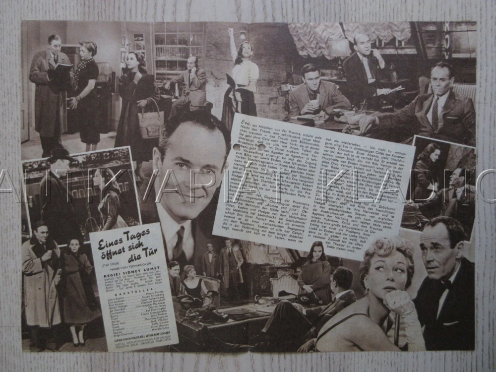 STAGE STRUCK, H. FONDA, BIO PROGRAM ČŠ-2 Č. 89