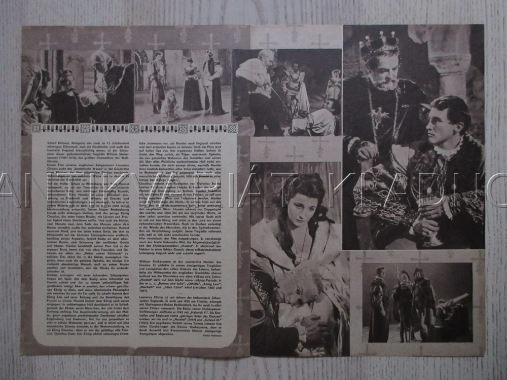 HAMLET, J. SIMMONS, L. OLIVIER, PROGRAM ČŠ-2 Č. 139
