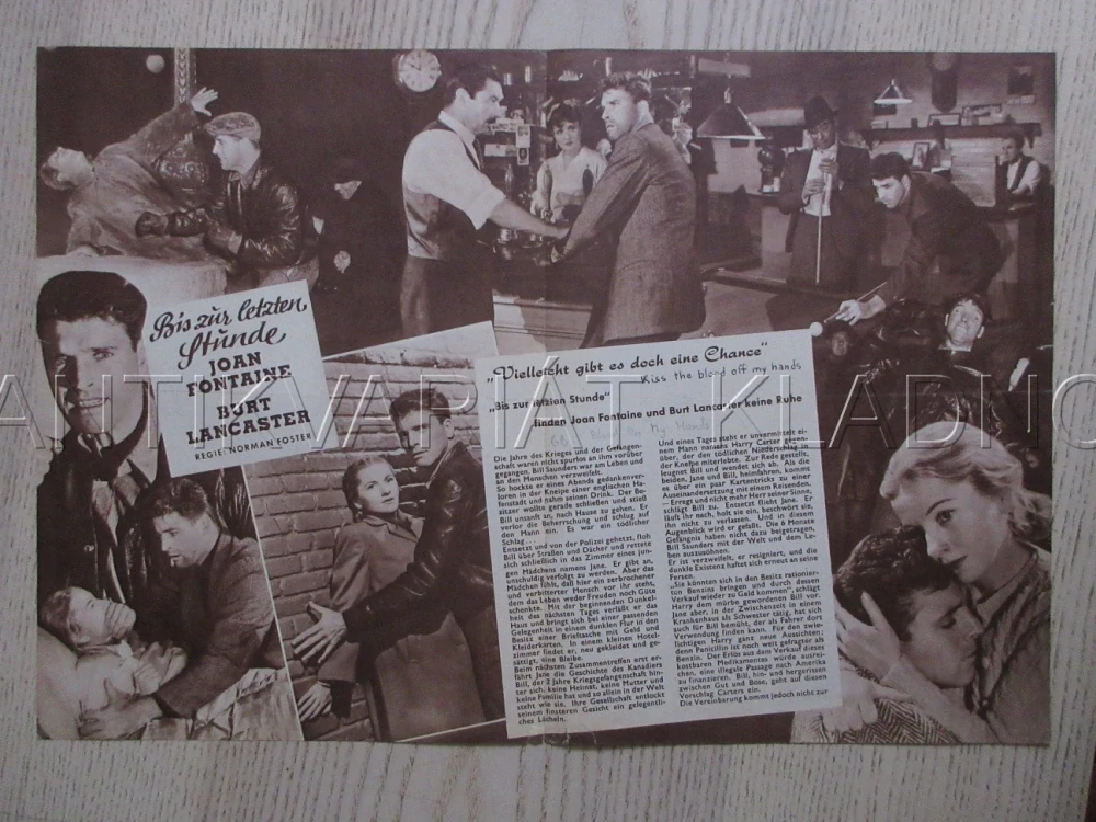 KISS THE BLOOD OF MY HANDS, USA, B. LANCASTER, BIO PROGRAM ČŠ-2 Č. 167