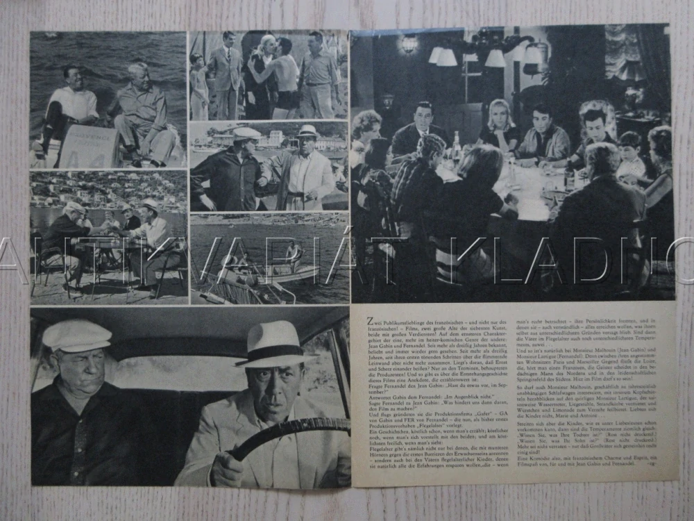 LE COUTURIER DE CES DAMES, FILM FR, J. GABIN, FERNANDEL, BIO PROGRAM ČŠ-2 Č. 195