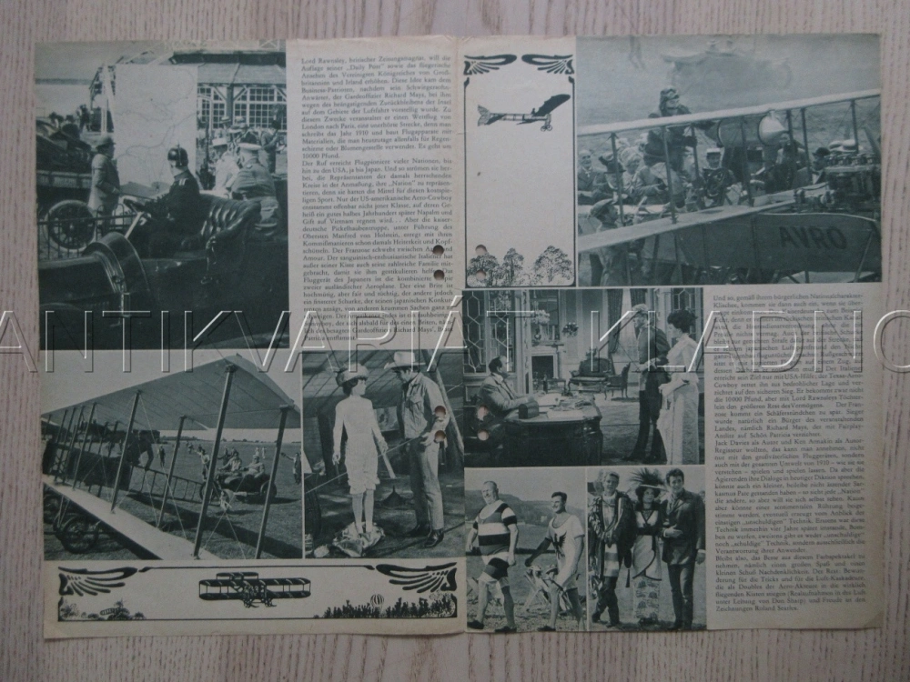 BÁJEČNÍ MUŽI NA LÉTAJÍCÍCH STROJÍCH, BIO PROGRAM ČŠ-2 Č. 196