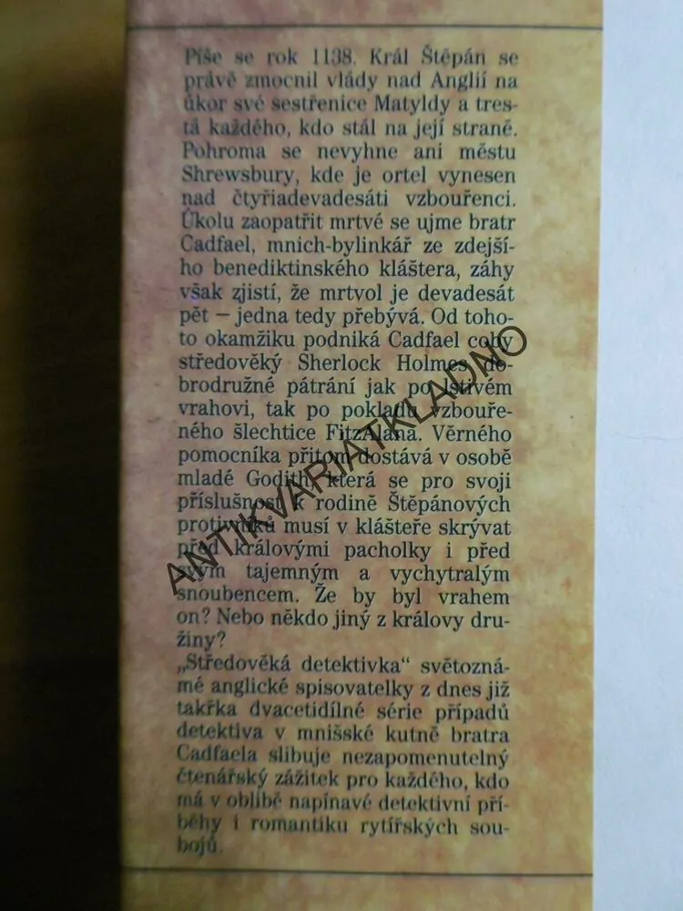 JEDEN MRTVÝ NAVÍC, PŘÍPAD BRATRA CADFAELA, ELLIS PETERSOVÁ, **an