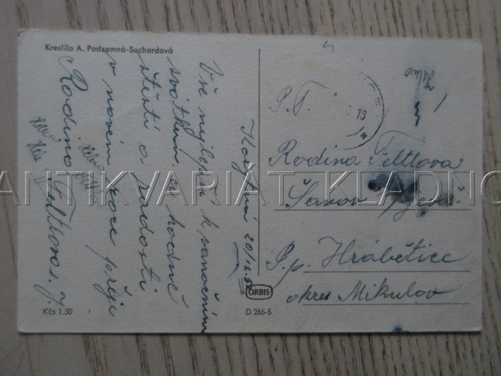 RADOSTNÉ VÁNOCE!, LYŽE, LYŽOVÁNÍ, ZIMA, SNÍH, POHLEDNICE 1787