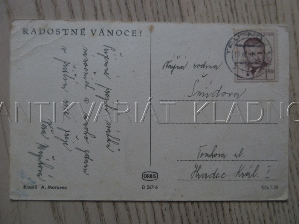 RADOSTNÉ VÁNOCE!, ZIMA, SNÍH, POHLEDNICE 1789
