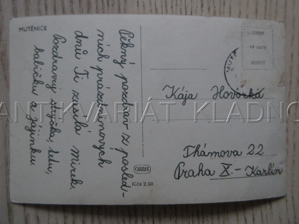 MUTĚNICE, POHLED NA BUDOVU, OKRES HODONÍN, POHLEDNICE 1915