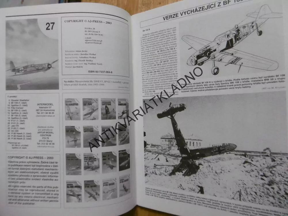 MONOGRAFIE 3., MESSERSCHMITT BF 109