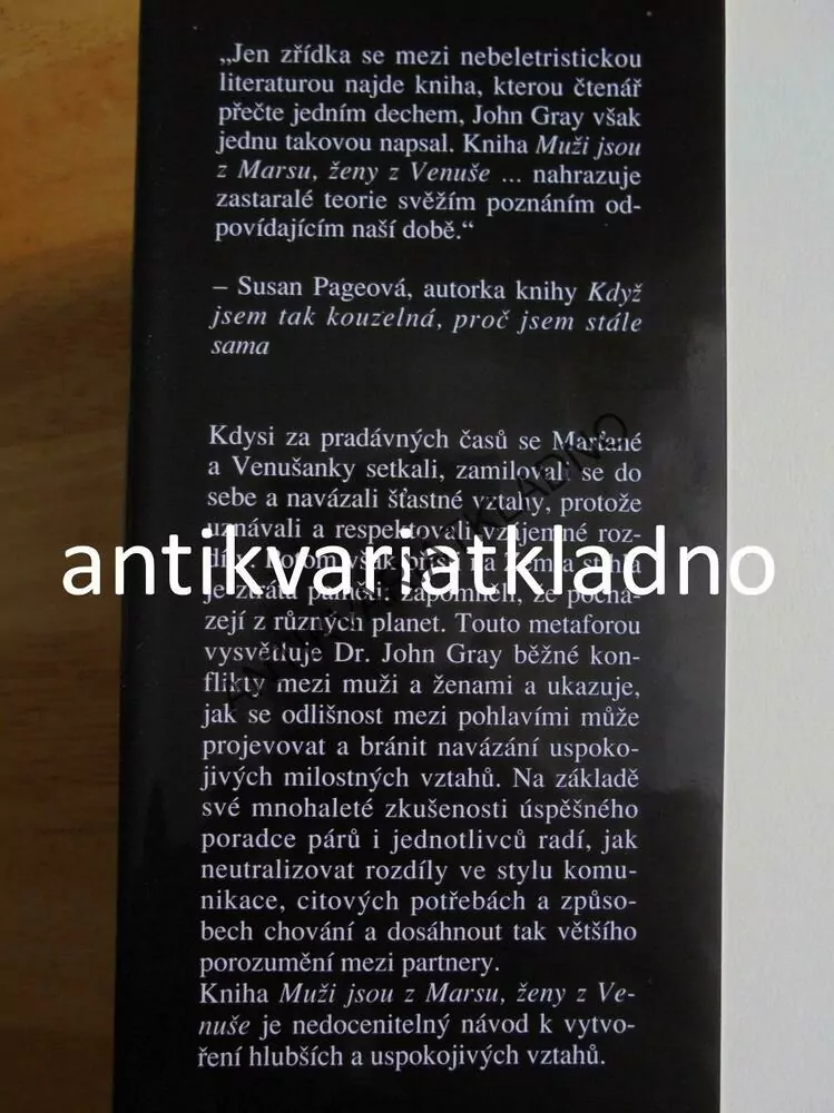 MUŽI JSOU Z MARSU, ŽENY Z VENUŠE, GRAY, **an