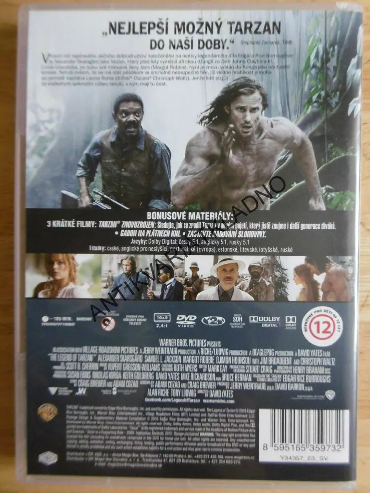 LEGENDA O TARZANOVI, DVD FILM 