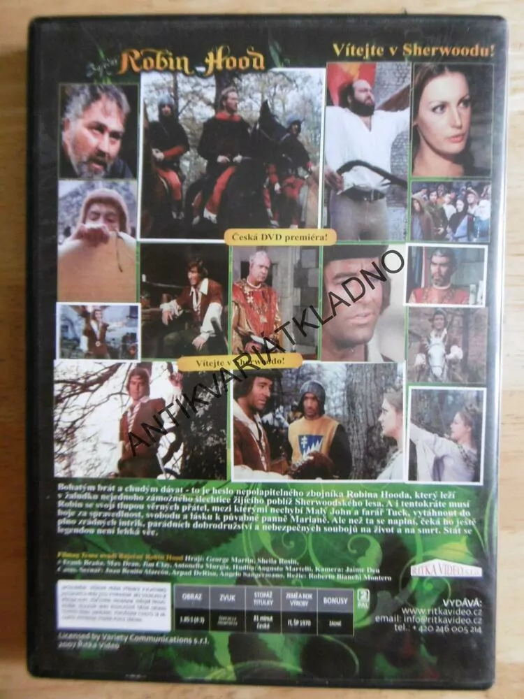 BÁJEČNÝ ROBIN HOOD, DVD FILM 