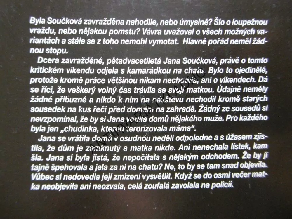 ZÁHADNÁ VRAŽDA, VĚNCESLAVA DEZORTOVÁ