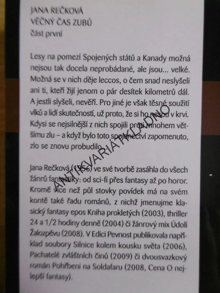 VĚČNÝ ČAS ZUBŮ, 1-2, JANA REČKOVÁ