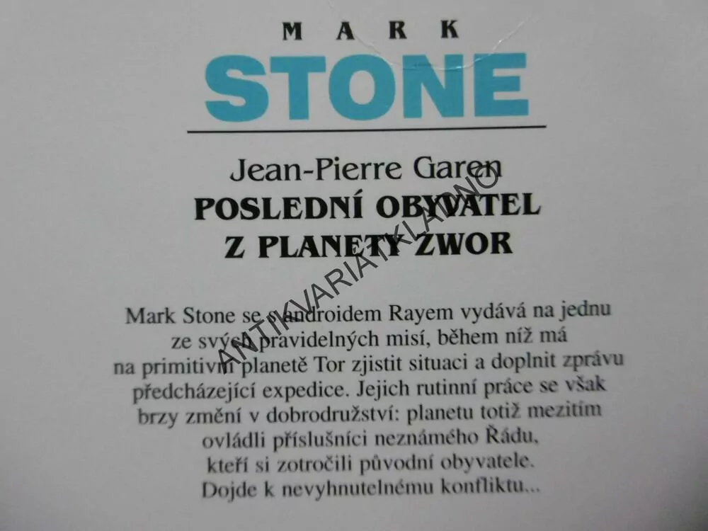 MARK STONE 34 - POSLEDNÍ OBYVATEL Z PLANETY ZWOR, GAREN, **an