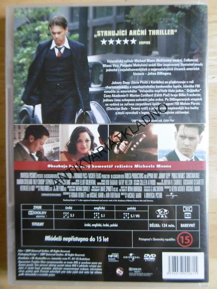 VEŘEJNÍ NEPŘÁTELÉ, DVD FILM 