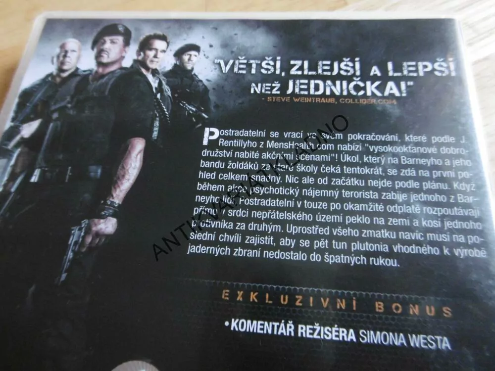 EXPENDABLES 2, POSTRADATELNÍ, DVD FILM