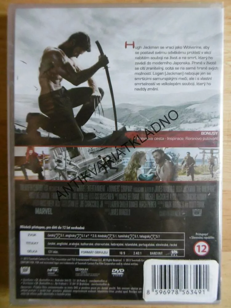 WOLWERINE, DVD FILM