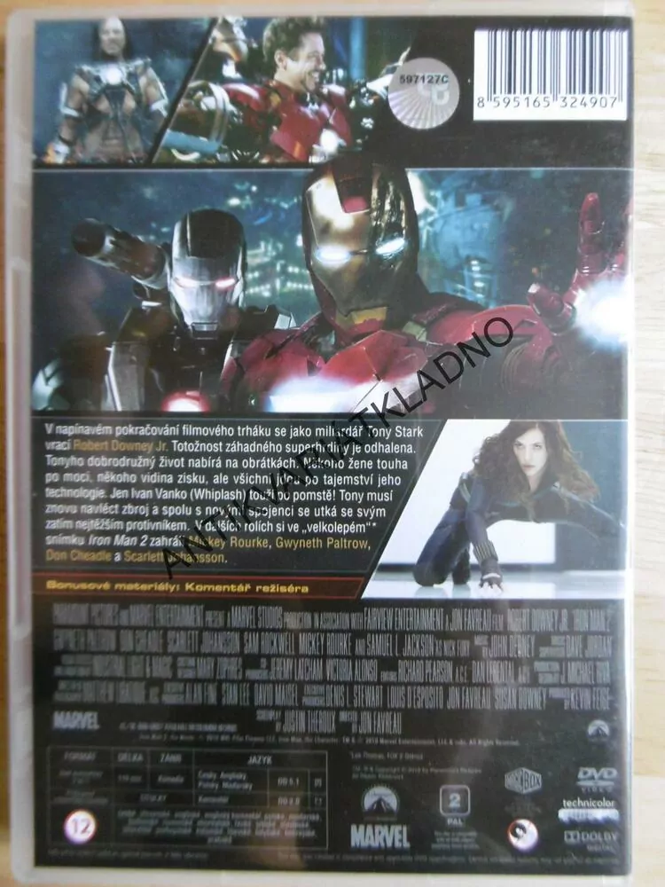 IRON MAN 2., DVD FILM