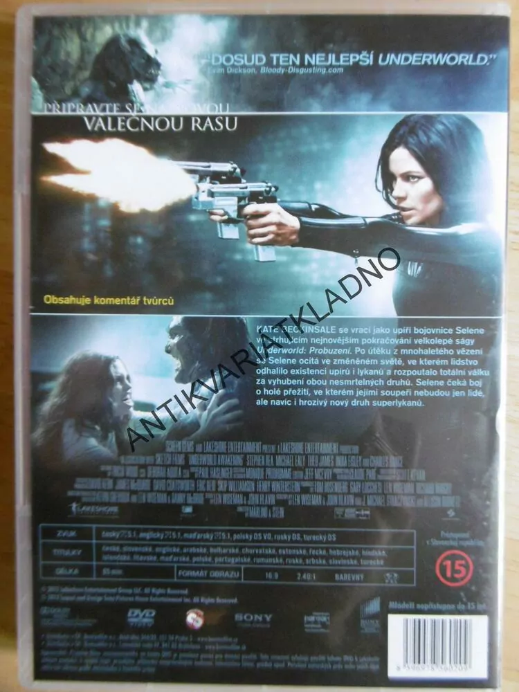 UNDERWORLD, PROBUZENÍ, DVD FILM